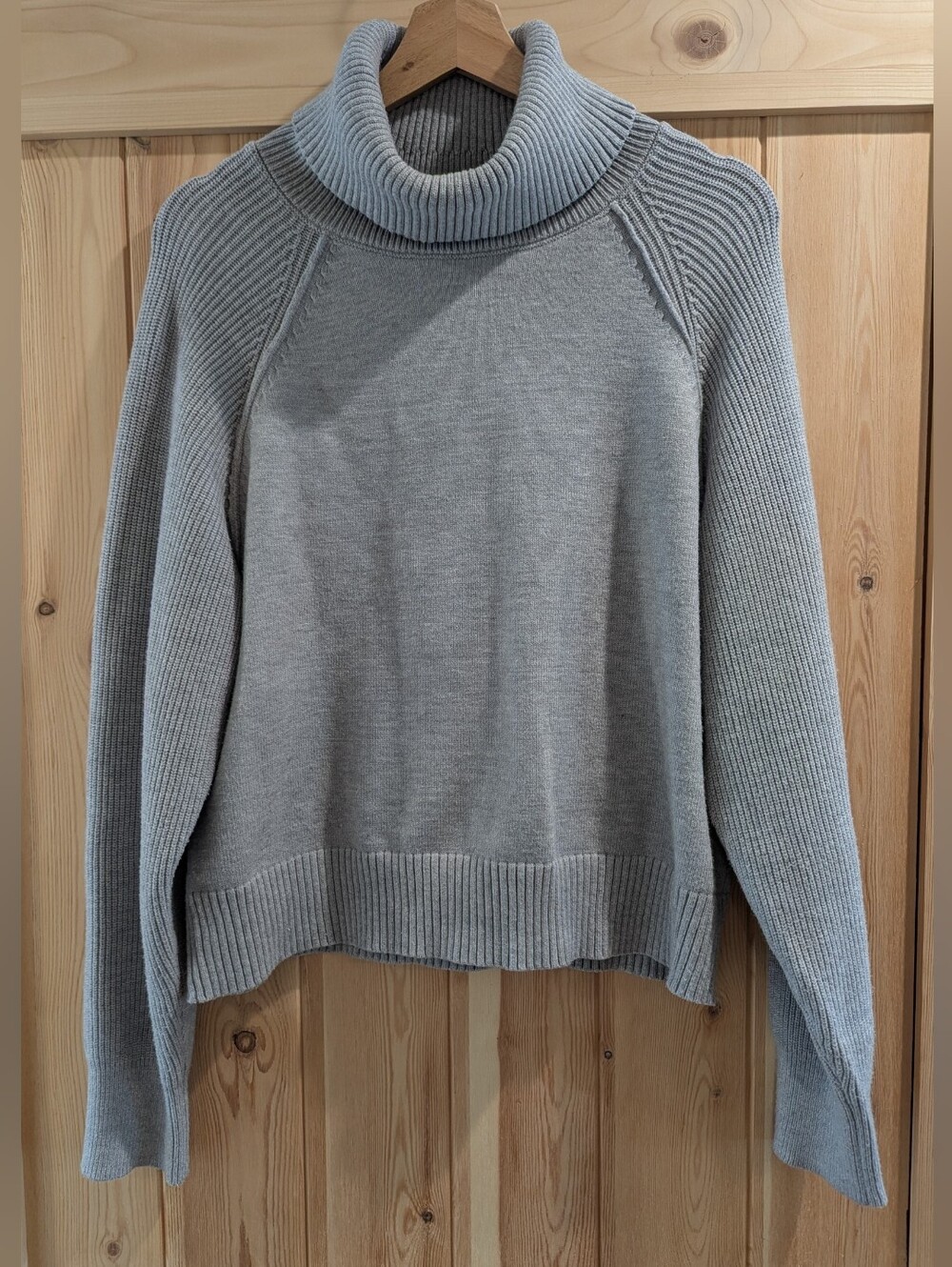Pink Martini Light Grey Super Soft Turtleneck Sweater - Picture 2 of 6